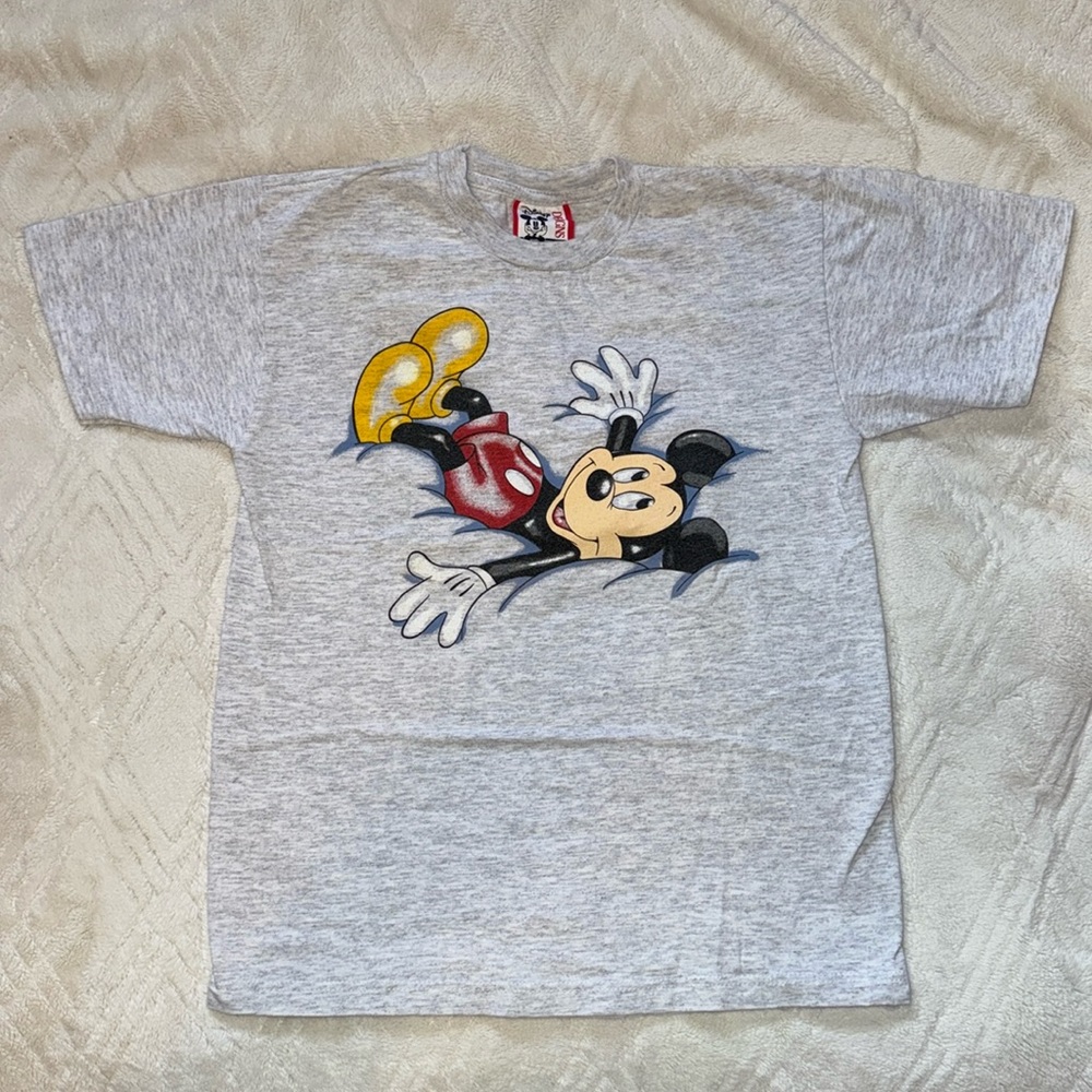 Vintage Disney Mickey Mouse Shirt Women’s XXS, Kids M